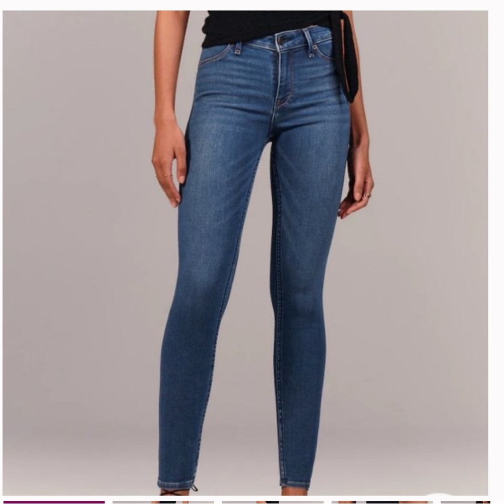 Abercrombie & Fitch Mid Rise Jean Leggings